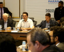 O governador Carlos Massa Ratinho Junior determinou a contratação de uma auditoria externa para avaliar as folhas de pagamento dos servidores ativos do Poder Executivo e inativos da Paranaprevidência (todos os Poderes). - Curitiba,22/01/2019 Foto:Jaelson Lucas / ANPr