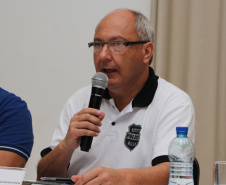 A temporada de verão no Paraná fechou os primeiros 30 dias e os serviços do Governo do Estado foram marcantes ao proporcionarem mais segurança, alternativas de lazer e serviços gratuitos ao veranista. Na foto, o Coordenador operacional da Operação Verão Paraná 2018/2019 pela Polícia Civil, delegado Miguel Stadler.  - Litoral do Paraná, Operação Verão, 22/01/2019  -  Foto: Divulgação PMPR