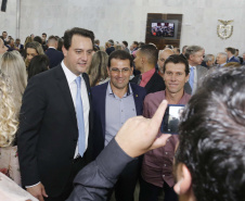 O governador Carlos Massa Ratinho Junior participa da posse de Nestor Baptista na Presidência do Tribunal de Contas do Estado do Paraná.  -  Curitiba, 23-01-19Foto: Arnaldo Alves / ANPr.