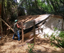 Nos primeiros 30 dias de Operação Verão, o Instituto Ambiental do Paraná (IAP) vem promovendo atividades ambientais lúdicas e educativas aos veranistas que estão no Litoral e também no Interior do Estado. As ações são realizadas em parceria com a Secretaria de Estado do Desenvolvimento Ambiental e Turismo, o Instituto das Águas e o Batalhão da Polícia Ambiental Força Verde. Foto: Divulgação/SEMA