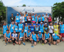 O time de 55 atletas confere o título à Sanepar de maior equipe na primeira etapa do Circuito. Foto:Sanepar