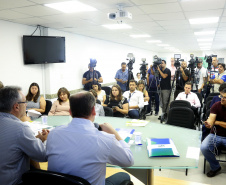Coletiva de imprensa sobre o enfrentamento da febre amarela no Paraná.  -  Curitiba, 30/01/2019  -  Foto: Jaelson Lucas/anpr