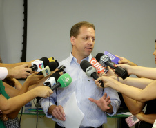 Coletiva de imprensa sobre o enfrentamento da febre amarela no Paraná. Na foto, Nestor Werner, diretor geral da Secretaria da Saúde. -  Curitiba, 30/01/2019  -  Foto: Jaelson Lucas/ANPr