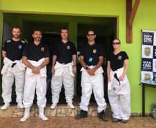 A perita criminal e coordenadora da Comissão de Identificação de Vítimas de Desastres em Massa da Polícia Científica do Paraná, Patrícia Doubas Cancelier, está em Brumadinho, em Minas Gerais, para auxiliar na recuperação e na identificação dos corpos encontrados após o rompimento de uma barragem. Foto: Divulgação/SESP