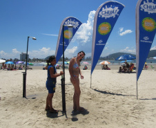 Entrou em funcionamento mais um ponto com as duchas ecológicas no Litoral do Paraná. A Sanepar instalou os equipamentos no balneário Morro do Cristo, em Guaratuba, para também oferecer conforto aos veranistas daquele local. -  Foto: Sanepar