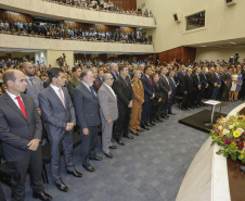 Governador Carlos Massa Ratinho Junior participa, na Assembleia Legislativa do Estado Paraná da abertura dos trabalhos legislativos de 2019.  -  Curitiba, 01/02/2019  -  Foto: Arnaldo Alves/ANPr