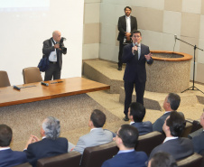 O governador Carlos Massa Ratinho Junior participou nesta segunda-feira (4), em Brasília, do lançamento do projeto de lei anticrime apresentado pelo ministro da Justiça e Segurança Pública, Sergio Moro. O governador colocou a estrutura do Estado à disposição para implantar as medidas no Paraná. - Brasília, 04/02/2019 - Foto: Rodrigo Félix Leal/ANPr
