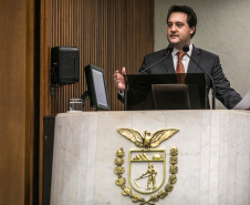 Governador Carlos Massa Ratinho Junior, apresenta Programa de Governo para Deputados na Assembleia Legislativa. Curitiba, 04/02/2019. Foto: Maurilio Cheli/ANPr