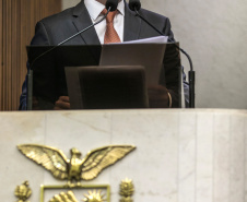 Governador Carlos Massa Ratinho Junior, apresenta Programa de Governo para Deputados na Assembleia Legislativa. Curitiba, 04/02/2019. Foto: Maurilio Cheli/ANPr