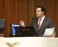 Governador Carlos Massa Ratinho Junior, apresenta Programa de Governo para Deputados na Assembleia Legislativa. Curitiba, 04/02/2019. Foto: Rodrigo Félix Leal/ANPr