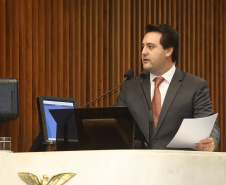 Governador Carlos Massa Ratinho Junior, apresenta Programa de Governo para Deputados na Assembleia Legislativa. Curitiba, 04/02/2019. Foto: Rodrigo Félix Leal/ANPr