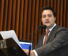 Governador Carlos Massa Ratinho Junior, apresenta Programa de Governo para Deputados na Assembleia Legislativa. Curitiba, 04/02/2019. Foto: Rodrigo Félix Leal/ANPr