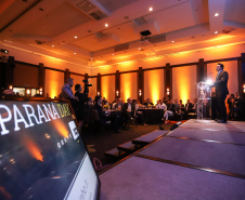 O governador Carlos Massa Ratinho Junior sanciona durante o evento Paraná Day,  a lei  do Programa de Parcerias do Paraná. -  Curitiba, 05/02/2019  -  Foto: Rodrigo Félix Leal