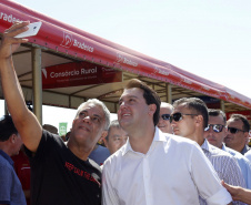 Governador Carlos Massa Ratinho Junior durante Coletiva de Imprensa no Show Rural.  Cascavel, 07/02/2019  -  Foto: Arnaldo Alves/ANPr