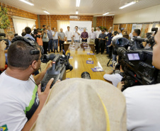 Governador Carlos Massa Ratinho Junior durante Coletiva de Imprensa no Show Rural.  Cascavel, 07/02/2019  -  Foto: Arnaldo Alves/ANPr