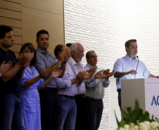 Governador Carlos Massa Ratinho Júnior na Associação Comercial e Industrial de Cascavel (ACIC) -  Cascavel, 07/02/2019  -  Foto: Arnaldo Alves/ANPr
