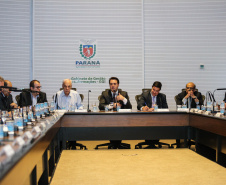 Governador Carlos Massa Ratinho Júnior, durante reunião com a equipe de governo. - Curitiba, 07/02/2019 -Foto: Geraldo Bubniak/ANPr