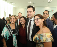 O governador Carlos Massa Ratinho Junior  deu posse, em cerimônia no Palácio Iguaçu, ao secretário de Estado do Desenvolvimento Sustentável e Turismo, Marcio Nunes, e aos presidentes das autarquias vinculadas à pasta. Foram empossados os presidentes do Instituto Água e Terra, Everton Souza; do Simepar, Eduardo Alvin; da Paraná Desenvolvimento, Eduardo Bekin; e da Paraná Turismo, João Jacob Mehl.  -  Curitiba, 12/02/2019  -  Foto: Rodrigo Félix Leal/ANPr