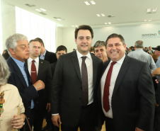 O governador Carlos Massa Ratinho Junior  deu posse, em cerimônia no Palácio Iguaçu, ao secretário de Estado do Desenvolvimento Sustentável e Turismo, Marcio Nunes, e aos presidentes das autarquias vinculadas à pasta. Foram empossados os presidentes do Instituto Água e Terra, Everton Souza; do Simepar, Eduardo Alvin; da Paraná Desenvolvimento, Eduardo Bekin; e da Paraná Turismo, João Jacob Mehl.  -  Curitiba, 12/02/2019  -  Foto: Rodrigo Félix Leal/ANPr