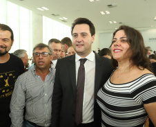 O governador Carlos Massa Ratinho Junior  deu posse, em cerimônia no Palácio Iguaçu, ao secretário de Estado do Desenvolvimento Sustentável e Turismo, Marcio Nunes, e aos presidentes das autarquias vinculadas à pasta. Foram empossados os presidentes do Instituto Água e Terra, Everton Souza; do Simepar, Eduardo Alvin; da Paraná Desenvolvimento, Eduardo Bekin; e da Paraná Turismo, João Jacob Mehl.  -  Curitiba, 12/02/2019  -  Foto: Rodrigo Félix Leal/ANPr