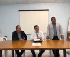 A Fundação Estatal de Atenção em Saúde do Estado do Paraná (Funeas), responsável pela administração do Hospital Regional do Litoral, em Paranaguá, deu posse nesta quarta-feira (13) à nova diretoria da instituição, como parte de um novo projeto de reestruturação.  -  Curitiba, 13/02/2019  -  Foto: Divulgação SESA
