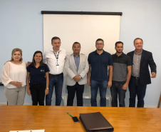 A Fundação Estatal de Atenção em Saúde do Estado do Paraná (Funeas), responsável pela administração do Hospital Regional do Litoral, em Paranaguá, deu posse nesta quarta-feira (13) à nova diretoria da instituição, como parte de um novo projeto de reestruturação.  -  Curitiba, 13/02/2019  -  Foto: Divulgação SESA