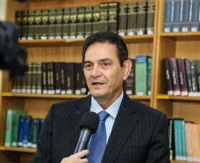 Presidente do Fundepar José Maria Ferreira,   no início do ano letivo. Curitiba, 14/02/2019 -  Foto: Geraldo Bubniak/ANPr