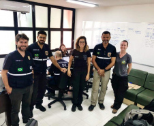 Equipe do Paraná durante resgates em Brumadinho (MG). Foto: Divulgação/ANPr