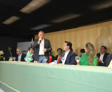 Governador Carlos Massa Ratinho Júnior dá posse ao secretário do Desenvolvimento Urbano e de Obras Públicas, João Carlos Ortega  -  Curitiba, 14/02/2019  -  Foto: José Fernando Ogura/ANPr