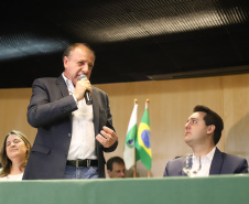 Governador Carlos Massa Ratinho Júnior dá posse ao secretário do Desenvolvimento Urbano e de Obras Públicas, João Carlos Ortega - Curitiba, 14/02/2019 - Foto: Rodrigo Felix Leal/ANPr