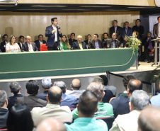 Governador Carlos Massa Ratinho Júnior dá posse ao secretário do Desenvolvimento Urbano e de Obras Públicas, João Carlos Ortega - Curitiba, 14/02/2019 - Foto: Rodrigo Felix Leal/ANPr