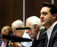 Reunião de secretariado, a pedido do governador Carlos Massa Ratinho Junior, a Controladoria Geral do Estado (GGE) editou uma resolução e solicitou a todos os secretários de Estado a divulgação das suas respectivas agendas nos portais institucionais das pastas. O objetivo é disponibilizar a ferramenta para consulta pública até o começo de março. Curitiba,19/02/2019 Foto:Jaelson Lucas / ANPr
