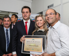 O governador Carlos Massa Ratinho Junior inaugura  a nova sede da Delegacia da Mulher e do Adolescente de São José dos Pinhais, na Região Metropolitana de Curitiba.Foto: Geraldo Bubniak/ANPr