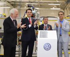 Governador Carlos Massa Ratinho Júnior participa da solenidade de comemoração de 20 anos da Volkswagen no Paraná.  -  São José dos Pinhais, 19/02/2019  -  Foto: José Fernando Ogura/ANPr