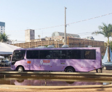 Ônibus Lilás atende mulheres em dez municípios em março.Foto: Divulgação/SEJUF