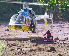 Bombeiros de Operações Terrestres do Grupo de Operações de Socorro Tático (GOST) do Corpo de Bombeiros do Paraná, participam das buscas de vítimas do rompimento da barragem do Córrego do Feijão, em Brumadinho.   -  Curitiba, 18/02/2019  -  Foto: Divulgação Corpo de Bombeiros do Paraná