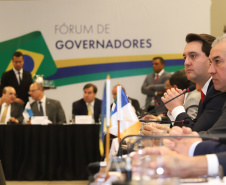 O governador Carlos Massa Ratinho Junior participou nesta quarta-feira (20), em Brasília, do Fórum de Governadores, que reuniu os chefes do Executivo dos 26 Estados e do Distrito Federal.   -  Brasília, 20/02/2019  -  Foto: Rodrigo Félix Leal/ANPr