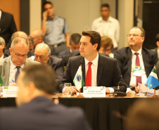 O governador Carlos Massa Ratinho Junior participou nesta quarta-feira (20), em Brasília, do Fórum de Governadores, que reuniu os chefes do Executivo dos 26 Estados e do Distrito Federal.   -  Brasília, 20/02/2019  -  Foto: Rodrigo Félix Leal/ANPr