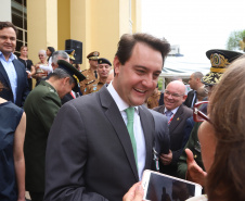 Os 74 anos da Tomada de Monte Castelo, batalha no Norte da Itália que marcou a participação da Força Expedicionária Brasileira (FEB) na Segunda Guerra Mundial, foram lembrados nesta quinta-feira (21/2), em cerimônia no Museu do Expedicionário, em Curitiba. O governador Carlos Massa Ratinho Junior participou no evento, junto com quatro expedicionários e familiares dos pracinhas.  -  Curitiba, 21/02/2019  -  Foto: Rodrigo Félix Leal/ANPr