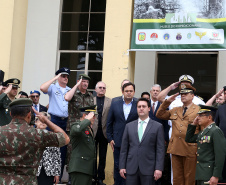 O governador Carlos Massa Ratinho Junior particip da cerimônia que comemora o 74º aniversário da tomada de Monte Castelo, na Itália, pela Força Expedicionária Brasileira, na Segunda Guerra Mundial. Foto: Gilson Abreu/ANPr