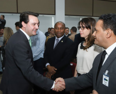 O governador Carlos Massa Ratinho Junior participa da solenidade que formaliza a Força-Tarefa Infância Segura de Prevenção e Combate a Crimes Contra a Criança, nesta quinta-feira (21) no Palácio da Justiça.    Curitiba, 21/02/2019 -  Foto:  Rodrigo Félix Leal/ANPr