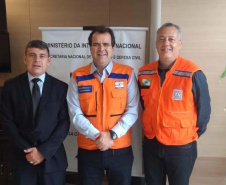 O coordenador estadual de Proteção e Defesa Civil do Paraná, coronel Ricardo Silva, se reuniu com o Secretário Nacional de Proteção e Defesa Civil, coronel Alexandre Lucas Alves, nesta quarta-feira (20), em Brasília, e apresentou uma proposta de integração dos dados do SISDC (sistema estadual) ao cadastro nacional. - Brasília, 20/02/2019 - Foto: Divulgação/Defesa Civil