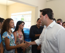 Governador Carlos Massa Ratinho Júnior participa da posse da diretoria da Associação dos Municípios do Norte Pioneiro (Amunorp), em Pinhalão, no Clube Aerp. - Pinhalão 22/02/2019 - Foto: Rodrigo Félix Leal/ANPr