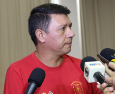 o coordenador da Operação Verão pelo Corpo de Bombeiros e comandante do 8º Grupamento de Bombeiros, tenente-coronel Gerson Gross.Foto: Soldado Amanda Morais