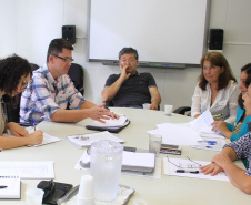 A Comissão Plurisecretarial do Plano de Desenvolvimento Regional Sustentável - PDS Metrópole Paraná Norte- reuniu-se nesta sexta-feira (22), no Palácio das Araucárias, em Curitiba, com integrantes do Consórcio Cobrape-Urbtec, responsável pela metodologia.  -  Curitiba, 22/02/2019  -  Foto: Divulgação SEDU