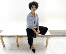 Ana Rocha, diretora do Museu de Arte Contemporânea do Paraná(MAC/PR).Curitiba, 19 de fevereiro de 2019.Foto: Kraw Penas/SEEC