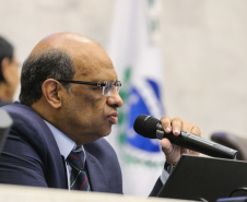 O secretário Renê Garcia Junior, de Estado da Fazenda (SEFA), participa nesta quarta-feira (27), de uma audiência pública  na Assembleia Legislativa do Paraná (ALEP), para apresentação dos dados do Governo relativos ao cumprimento das metas fiscais do terceiro quadrimestre de 2018.  Curitiba, 27/02/2019 -  Foto: Geraldo Bubniak/ANPr
