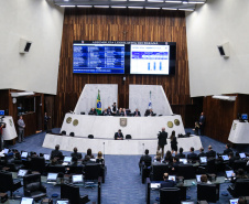 O secretário Renê Garcia Junior, de Estado da Fazenda (SEFA), participa nesta quarta-feira (27), de uma audiência pública  na Assembleia Legislativa do Paraná (ALEP), para apresentação dos dados do Governo relativos ao cumprimento das metas fiscais do terceiro quadrimestre de 2018.  Curitiba, 27/02/2019 -  Foto: Geraldo Bubniak/ANPr