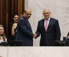 O secretário Renê Garcia Junior, de Estado da Fazenda (SEFA), participa nesta quarta-feira (27), de uma audiência pública  na Assembleia Legislativa do Paraná (ALEP), para apresentação dos dados do Governo relativos ao cumprimento das metas fiscais do terceiro quadrimestre de 2018.  Curitiba, 27/02/2019 -  Foto: Geraldo Bubniak/ANPr