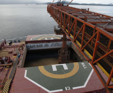 Os Portos do Paraná se preparam para um ritmo mais intenso no escoamento dos grãos destinados para exportação, com a chegada da safra 2018/19, que vem do interior do Estado e dos estados do Sudeste e Centro-Oeste do país.  -  Paranaguá, 27/02/2019   - Foto: Carlos Neves/APPA